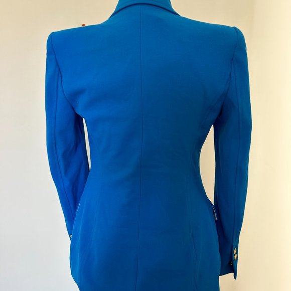 Zara - blue long jacket - Picture 2 of 3